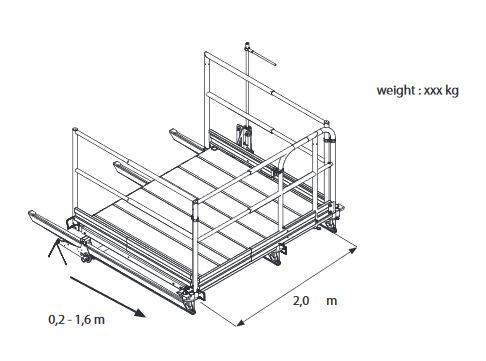Sliding deck extensions - manual operated