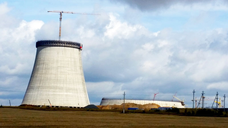 The Nuclear Power Plant at Ostrovets, Grodno,Belarus